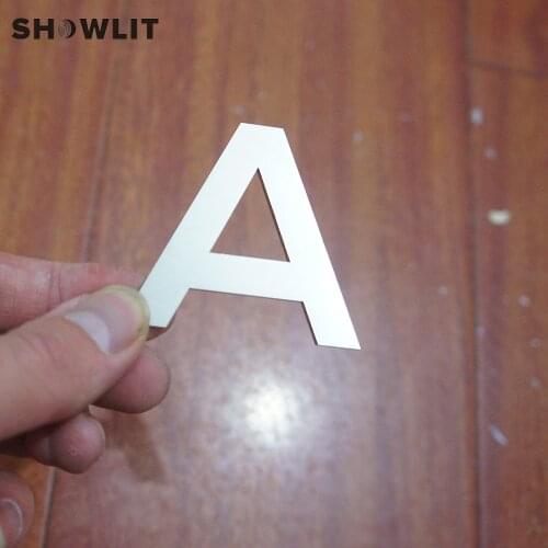 Laser Cutting Flat House Letter/Number 304 Grade Stainless Steel Small Size Home Letters Custom Made Available