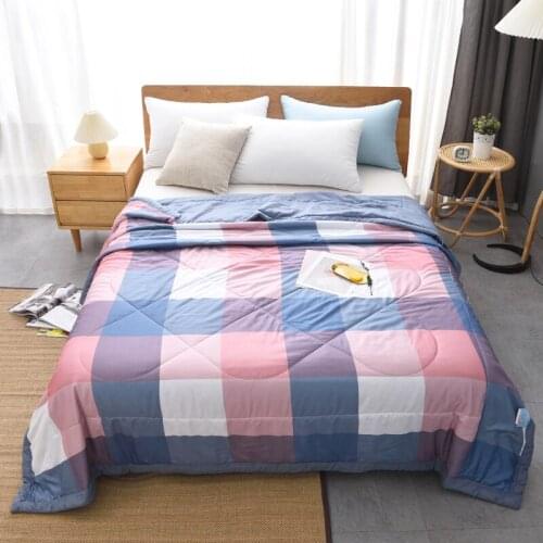 Air Conditioning Throw Blanket Washed Cotton Summer Cool Quilt Air-Conditioned Thin Blankets For Beds Office Sofa