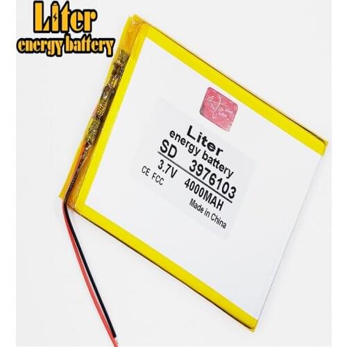 3.7V 4000mAh 3976103 Lithium Polymer Li-Po li ion Rechargeable Battery cells For Mp3 MP4 DIY PAD DVD