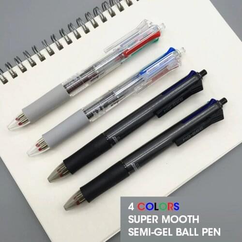 M&G 4 in 1 Super Smooth Multicolor Pen 0.5mm Extra Fine Cute Kawaii Retractable Ballpoint for School Office Supplies Stationery