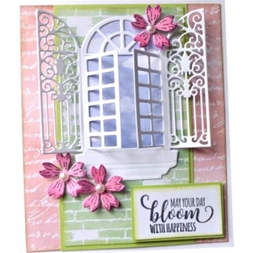 Window Metal Cutting Dies Stencil DIY Scrapbooking Album Paper Card Template Mold Embossing Craft Decoration