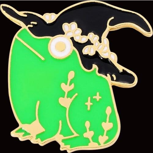 Cute Cartoon Enamel Pins Funny Frog Brooch Collar Pin Broches For WomenS Clothing Metal Badges For Backpack Broches Jewelry