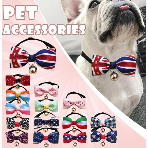 Fashion Pet Dog Cat Bowtie Bow Tie Dazzling Dog Necktie Costume Pet Decoration Collar Wedding Accessories Bowtie 2021 New