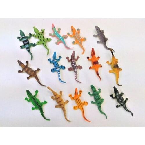 MINI soft pvc eco-friendly plastic crocdile model toy 12PCS/lot 3-6CM