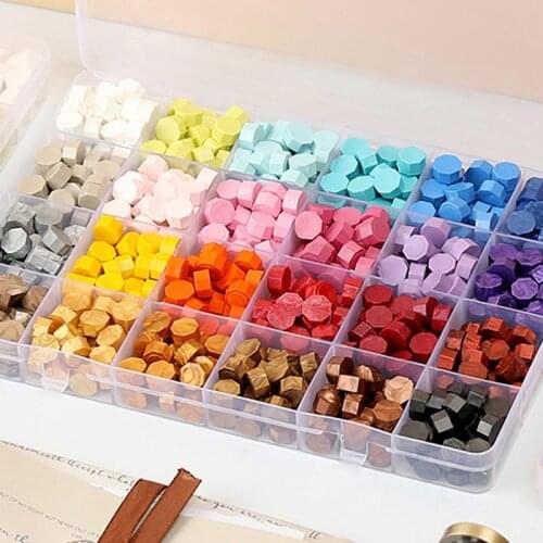 WYSE 10/15/24 Wax Seal Stamp Set Colorfur Sealling Wax Stamp Wax Spoon for DIY Wedding Party Decorat Paper Card Craft Supplies