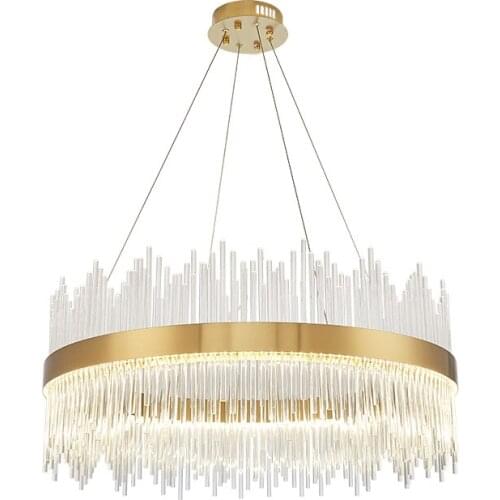Light Luxury Chandelier Post-modern Crystal Lamp Nordic Minimalist Living room Lamp Dining room Chandelier Bedroom lamp LED lamp