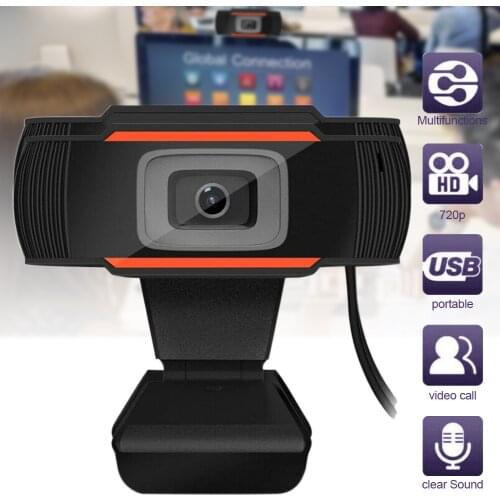 USB Webcam Auto Focusing HD Webcam Web Camera Support 720P with Built-in Microphone For PC Laptop Desktop Computer