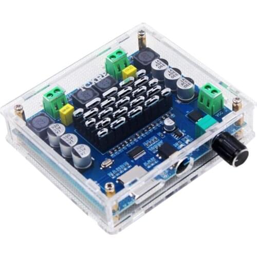 XH-A105 Bluetooth 5.0 TDA7498 Wireless Digital Power amplifier board 2x100W Stereo Audio AMP amplificador Support TF Card AUX