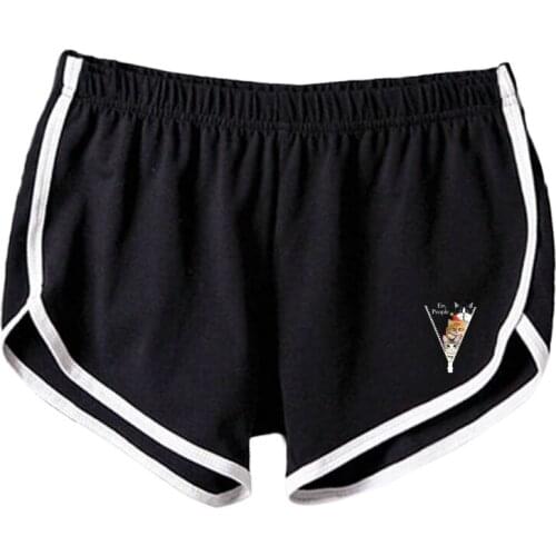 2021 Women Shorts Summer Sports Patchwork Elastic Skinny Soft Women Shorts for Girls Students Lady Casual Slim Running Shorts