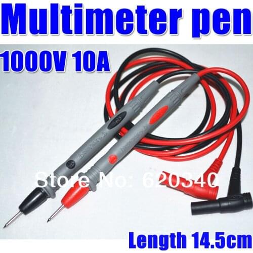 1 pairs /10A 1000V Probe Clamp Multi Meter PROBE MULTIMETER TEST Cable,Universal Probe free shipping