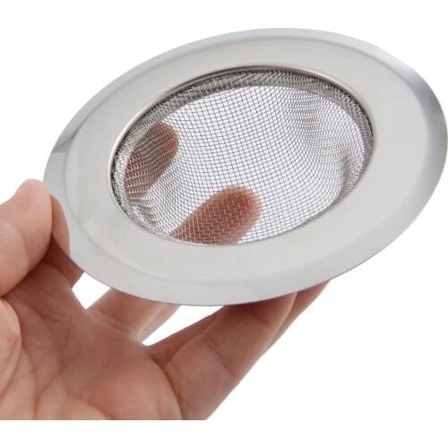 1Pc Kitchen Sink Strainer 11.3CM Stainless Steel Sink Drain Cover Drainer Basin Filter Mesh Sink Strainer for Bathroom Shower