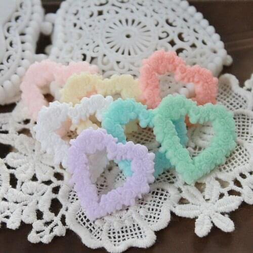 100PCS 26mm*27mm Heart Resin Cabochon Jewelry Supplies Decoration DIY findings- (CAB-DR)