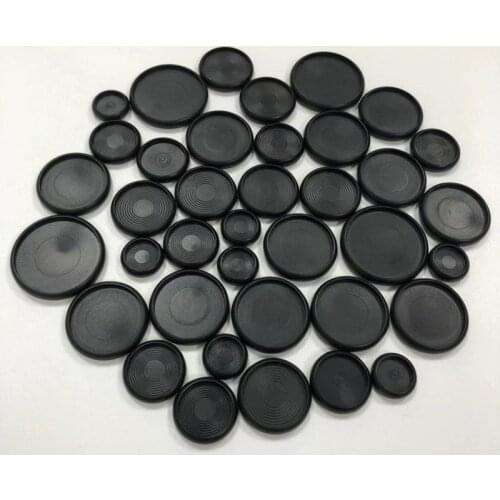 100pcs Notebook Mushroom Hole Button Notepad Plastic Loose-leaf Coil 360 Degree Foldable Plastic Disc Buckle Black Binder Ring