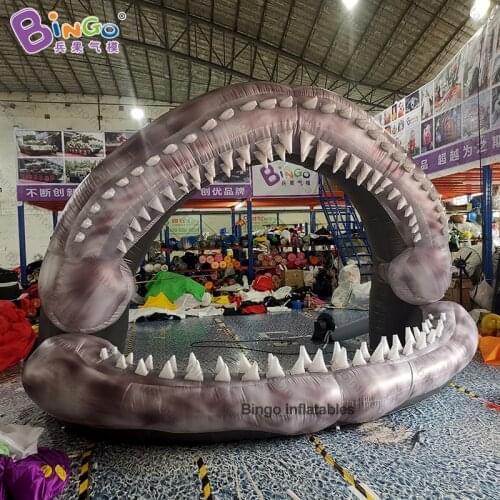4x2x3 meters large inflatable shark mouth/ inflatable shark head/ inflatable shark big mouth for show/events/stage