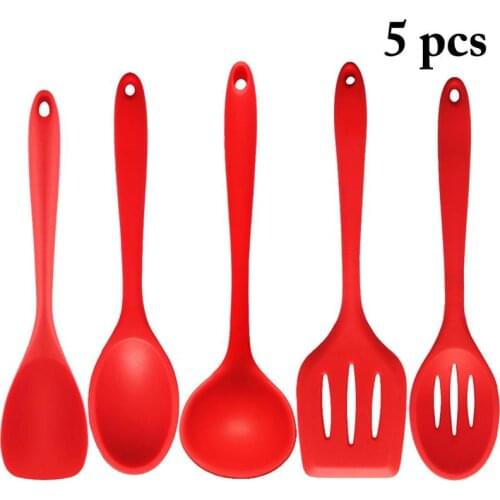 5PCS Kitchen Utensil Set DIY Silicone Cooking Gadget Set Cooking Utensil