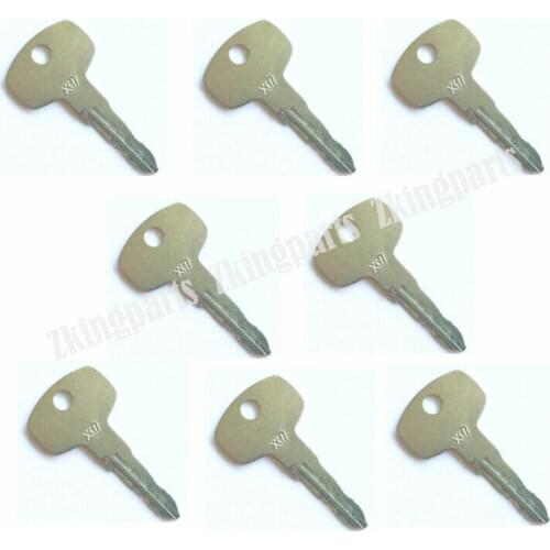 8pcs Construction Heavy Equipment Ignition key KEY00-000X7 Fit Nissan Forklift