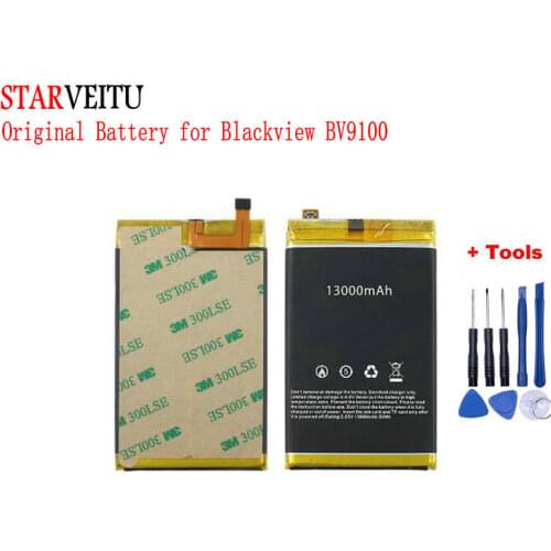 STARVEITU Original 13000mAh for Blackview BV9100 Battery Rechargeable Mobile Phone Bateria Replacement Li-Ion Batteries