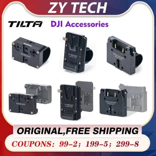 TILTA DJI Accessories Gold Mount V-Mount Power Supply Module Battery Plate for Dual Handle Power Supply Bracket for Ring Grip