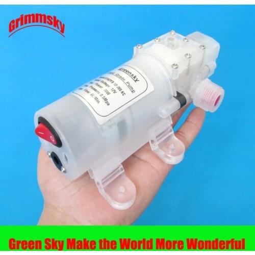 6L/Min 70W 12V automatic pressure switch type with on/off button and dc jack food grade electric micro diaphragm pump