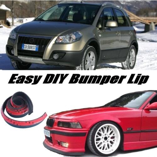 Bumper Lip Deflector Lips For Fiat Sedici 2005~2015 Front Spoiler Skirt For Car View Tuning / Body Kit / Strip