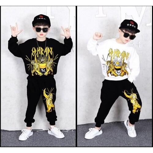 4 5 6 7 8 9 10 11 12 13 Years Kids Suit Spring Autumn Casual Printing Tracksuit For Boy Children Clothing 2020 Boys Clothing Set