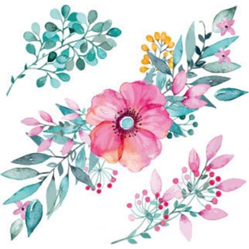 Artificial Flowers Rose Tattoo Stickers Festival Tatoo Body Jewelry Cute Arte Cheap Things Fashion Makeup