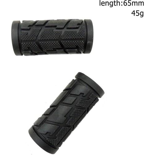 1 Pair Bike Handlebar Grips Bicycle Shift Short Texture Handlebar Cover 2.56in/65mm Half Rubber Short Handlebar Cover