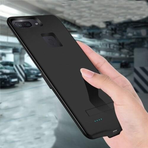 Mi8 Lite Battery Charger Case For Xiaomi 8 Lite Slim Silicone shockproof Power bank Case Back clip battery Cover Capa Powerbank