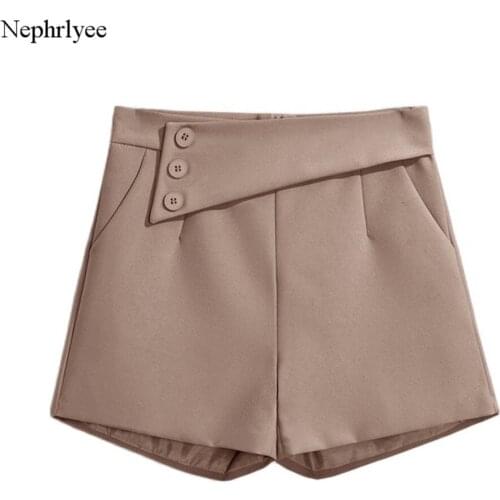 2021 New Korean Style Shorts Women A-line High Waist Loose Short Female Fashion S-XXXL Ladies Shorts All-match SHT176