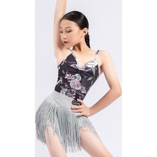 New Latin Dance Bodysuit Girls Designer Clothes Tap Dancewear Samba Dancing Outfit Stage Costume Ballroom Practice Wear DL8088