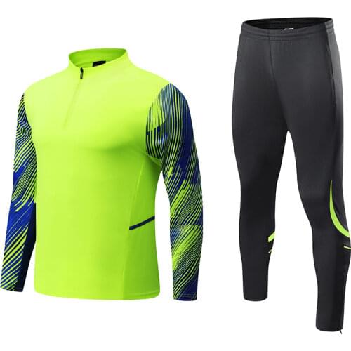 Shinestone New Style Mens Winter Sport Soccer Running Set Sports Joggers Training Suits Gym Fitness Tracksuits