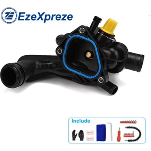 New Thermostat Housing Assembly For MINI R56 R55 Peugeot 207 208 308 508 2008 3008 9810916980 11537534521 9808646980 V764558080