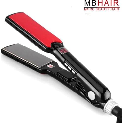 Professional Nano Titanium 1 1/2" Wide Plates LED Display Salon Hair Straightener Flat Iron Styling Tools wet & dry 110-240V
