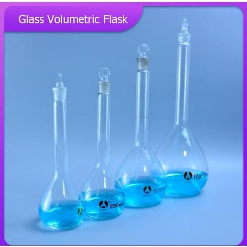 Transparent Lab Conical Flask Glass Scientific Glass Erlenmeyer Flask Transparent Glass Volumetric Flask Laboratory Equipment