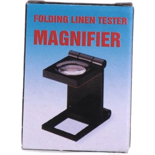 10X 28mm Microscope Folding Magnifier Stand Loupe with Scale for Textile Optical Foldable Magnifying Glass Tool 1 Pcs