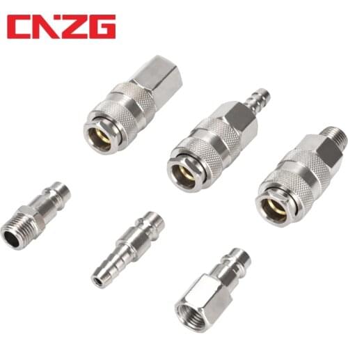 EU Type Quick Push In Connector Pneumatic Fitting High Pressure Coupler Coupling Work On Air compressor European standards