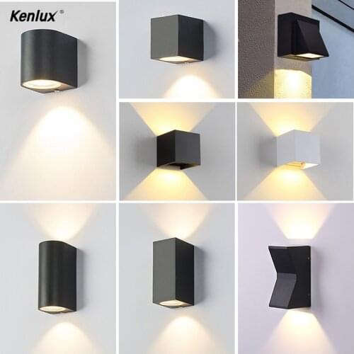 Modern minimalist LED aluminum lamp bedside lights up down wall lamp room bathroom wall light direct creative aisle waterproof