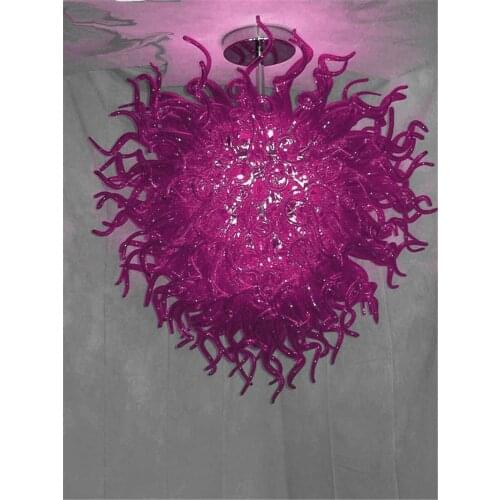 Modern Art Blown Glass Chandeliers Pendant Antique Crystal Home Lamp with LED Bulbs