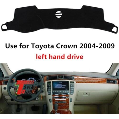 TAIJS Factory Sport 3colors Polyester Fibre Car Dashboard Cover For TOYOTA Crown 2004-2009 Left hand drive
