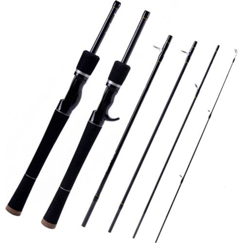 Fishing Rod Lure Carbon 1.8/2.1/2.4M Telescopic Medium light 5 Sections Spinning/Casting Fishing Rod Ultra light