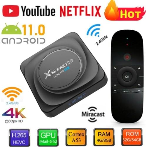 Smart TV Box Android 11 4GB 64GB 32GB Rockchip RK3566 Support Google Assistant Youtube TVBOX Media Player