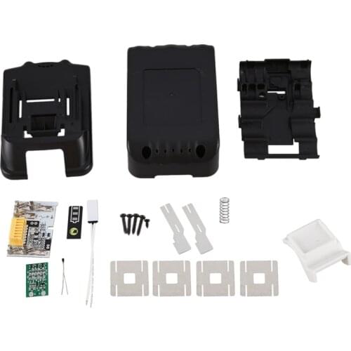 Replacement for Makita 18V BL1850 BL1830 Battery Case Kit with PCB Circuit Board LED Indicator Power Tools Battery Case