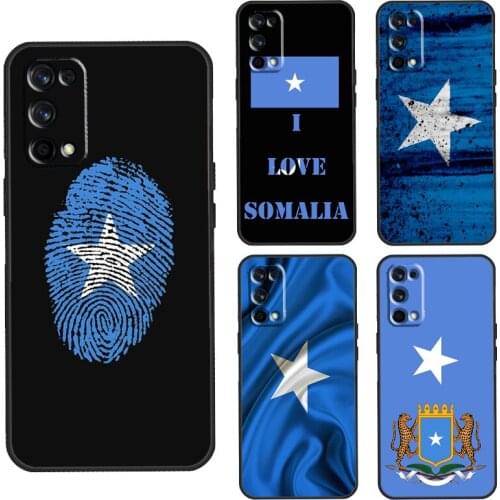 Somalia Flag Coat Of Arms Case For Realme C3 C11 C15 GT Neo Q3 6 7 8 Pro Cover For OnePlus 8 Pro 8T Nord 9 Pro Shell