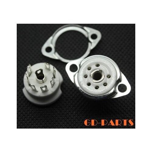 10pcs/lot tube socket Small 7 pin ceramic tube sockets for 6J1 6J2 6J3 6J4 EAA91 6Z4 6X4