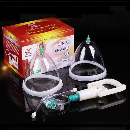 2 cans Breast & Buttocks Enhancement Pump Lifting Vacuum Suction Cupping Suction Therapy Device