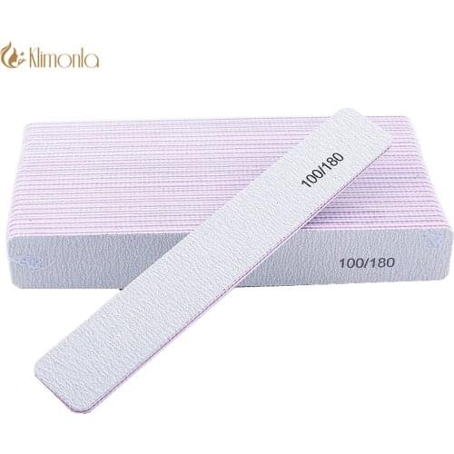 25pcs Gray Sanding Nail File Tips 100/180 Nail Art Square Sandpaper Buffers Polishing Grinding Cuticle Remover Manicure Set