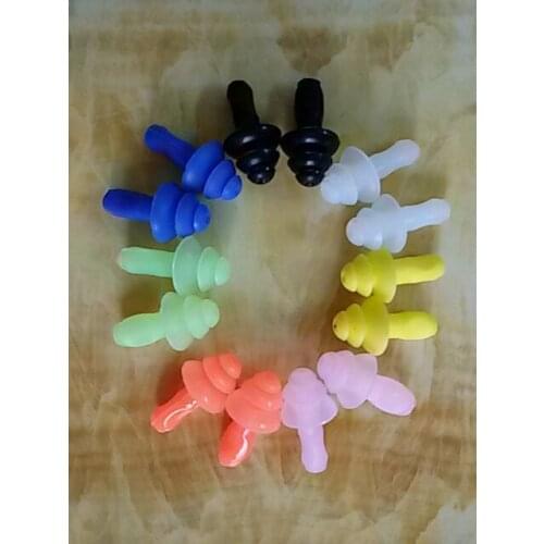 5Set Super Soft Ultra-Comfortable Silicone Swimming Earplugs Soundproof Earplugs Waterproof Earplugs