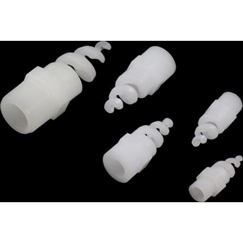 6 Pcs 1/4" 3/8" 1/2" 3/4" 1" Male Thread Plastic Spray head Atomizating Sprinkler Nozzles Turbine Whirljet Hollow cone nozzles