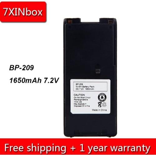 7XINbox 1650mAh 7.2V BP-209 BP-210N BP-210 Battery For Icom IC-A6E IC-A24 IC-F30GT IC-F12 IC-V8 IC-V82 IC-T3H Walkie Talkie