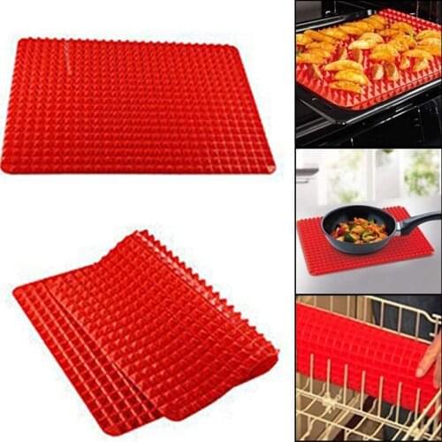 Non-stick Silicone BBQ Grill Mat Baking Mat BBQ Tools Cooking Grilling Sheet Heat Resistance Easily Cleaned Kitchen Accessories